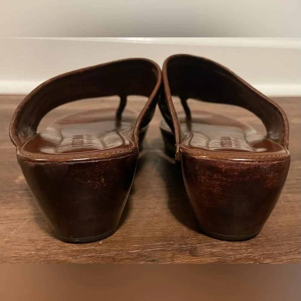 Cole Haan country vintage Brazilian clog braided leather sandals womens 6 - Picture 7 of 9
